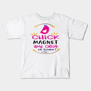 Chick Magnet Any Chick In Town, Happy Easter gift, Easter Bunny Gift, Easter Gift For Woman, Easter Gift For Kids, Carrot gift, Easter Family Gift, Easter Day, Easter Matching. Kids T-Shirt